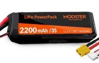 LiPo Pack 3S 11.1V 2200 mAh 30C (XT60) MODSTER PowerPack LiPo Pack 3S 11.1V 2200 mAh 30C (XT60) MODSTER PowerPack