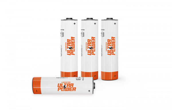 Single cell battery NiMH MODSTER Ultra Power AA Mignon 2200mAh Blister 4pcs