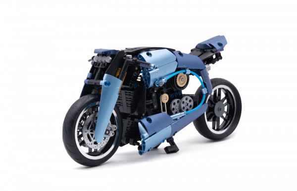 MODSTER Bricks Motorrad blau